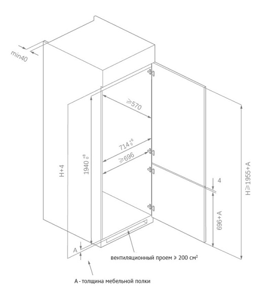 картинка Холодильник KSI 19755 CFNF от магазина SEFI